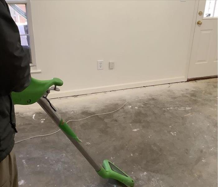 Water extraction performed by a SERVPRO professional 