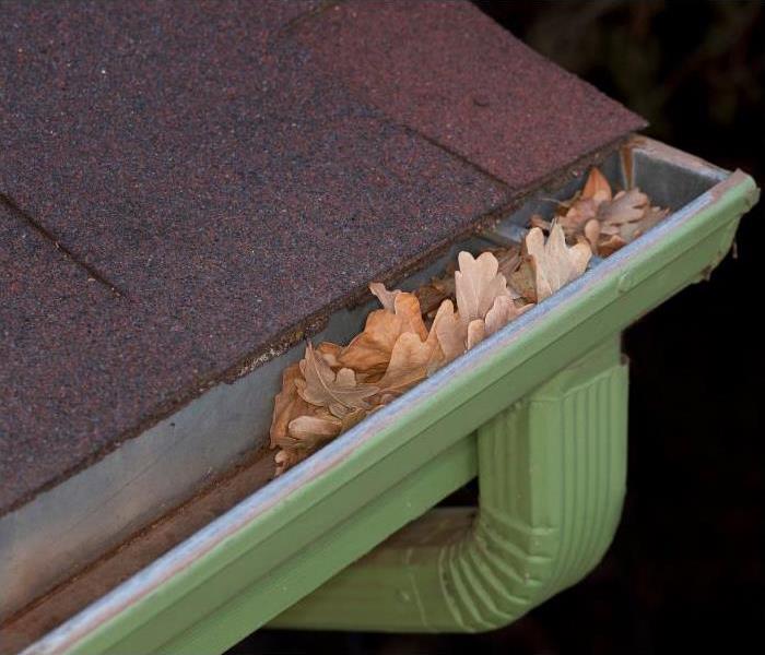 fixed gutter damage by SERVPRO