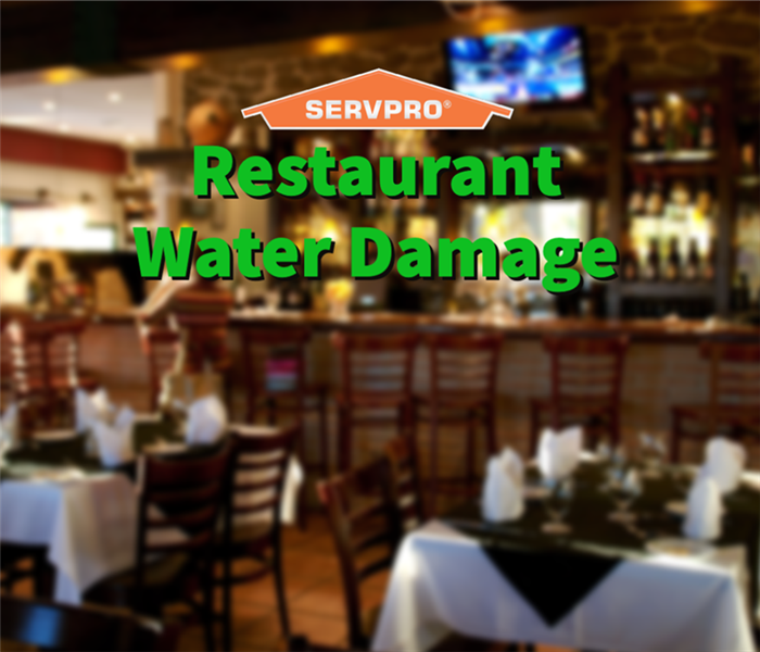 Restaurant water damage in a North Bethesda restaurant